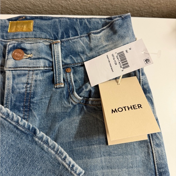 MOTHER Women's Denim Straight Leg Jeans - Picture 2 of 4